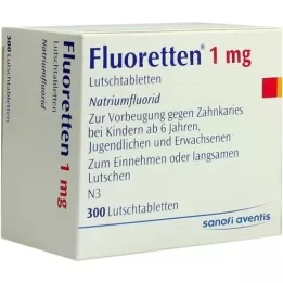 FLUORETTEN 1,0 mg comprimés, 300 pc