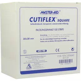 CUTIFLEX Foil Pflastter Square 38x38 mm MasterAid, 100 pc