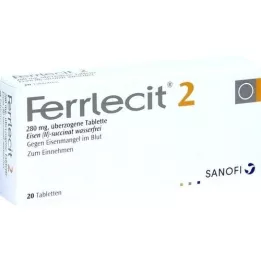 Ferrlecit Tablettes 2 plaquées, 20 pc