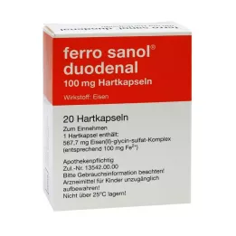 FERRO SANOL Gélules duodénales avec granulés enrobés de MSR, 20 pièces