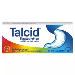 TALCID Comprimés à croquer, 50 pcs