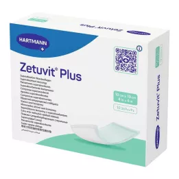 ZETUVIT Plus compresse absorbante extra forte stérile 10x10 cm, 10 pcs