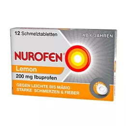 NUROFEN Comprimés fondants au citron 200 mg, 12 pcs