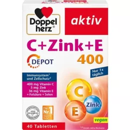 DOPPELHERZ C + Zink + E Tablets Depot, 40 pc