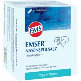 EMSER Nose rinçage au sel physiologiquement btl., 50 pc