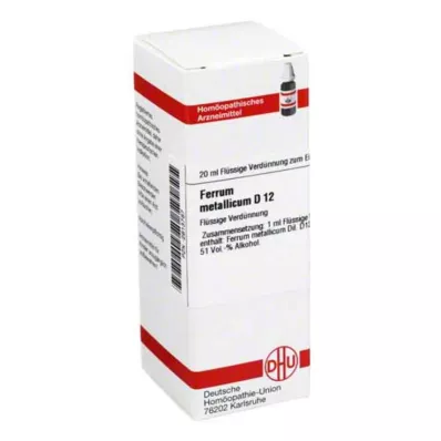 FERRUM METALLICUM Dilution D 12, 20 ml