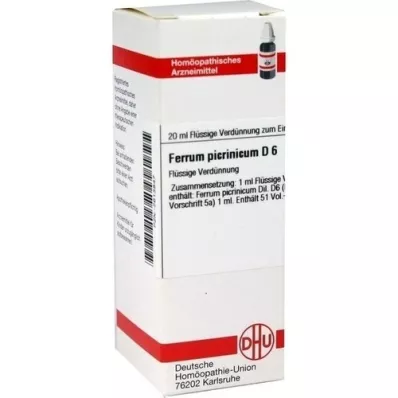 FERRUM PICRINIC D 6, 20 ml