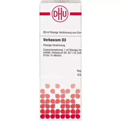 Verbascum D 3, 20 ml Verbascum D 3, 20 ml