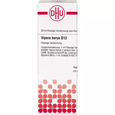 VIPERA BERUS Dilution D 12, 20 ml