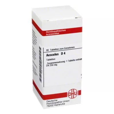 AESCULUS D 4 comprimés, 80 pcs