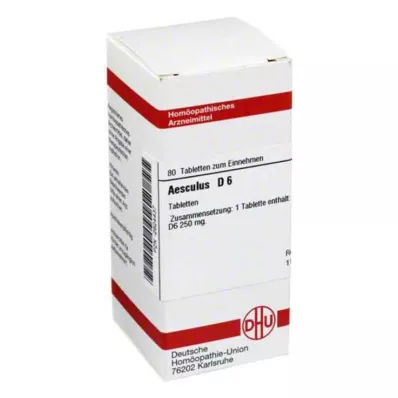AESCULUS D 6 comprimés, 80 pcs