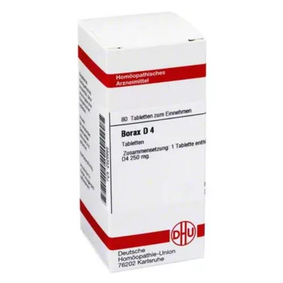 BORAX D 4 comprimés, 80 pcs