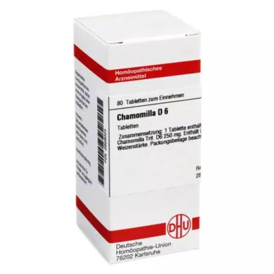 CHAMOMILLA D 6 comprimés, 80 pcs