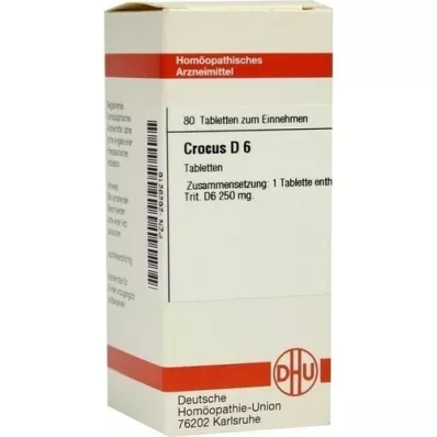 CROCUS D 6 comprimés, 80 pc
