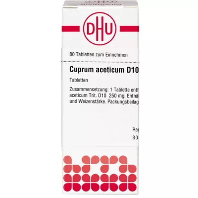 Cuprum Acet D10, 80 pc Cuprum Acet D10, 80 pc