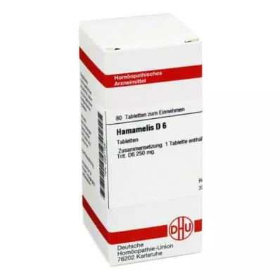 HAMAMELIS D 6 comprimés, 80 pcs