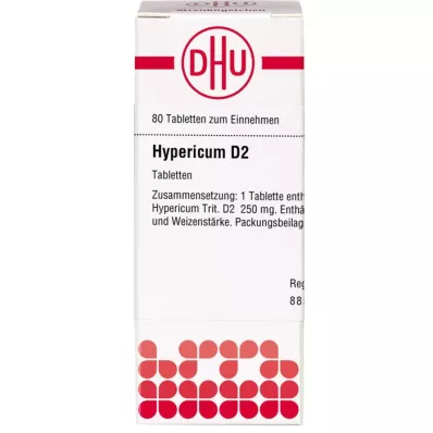 HYPERICUM D 2 comprimés, 80 pcs HYPERICUM D 2 comprimés, 80 pcs
