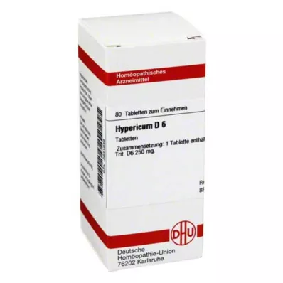 HYPERICUM D 6 comprimés, 80 pcs HYPERICUM D 6 comprimés, 80 pcs