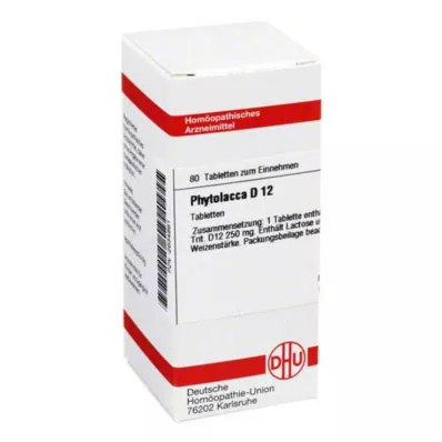 PHYTOLACCA D 12 comprimés, 80 pcs