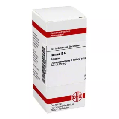 RUMEX D 6 comprimés, 80 pcs RUMEX D 6 comprimés, 80 pcs