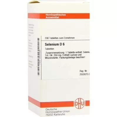SELENIUM d 6 comprimés, 200 pc
