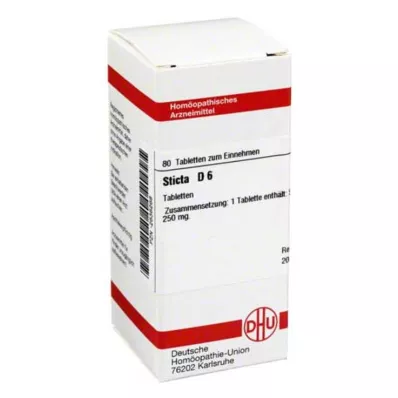 STICTA D 6 comprimés, 80 pcs