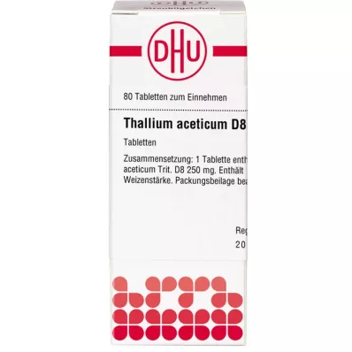 Thallium acet D 8, 80 pc