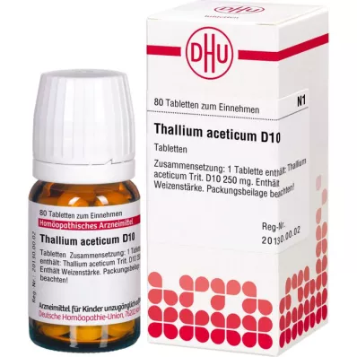 Thallium acet D10, 80 pc