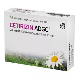 CETIRIZIN ADGC Comprimés pelliculés, 50 pcs