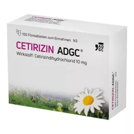 CETIRIZIN ADGC Comprimés pelliculés, 100 pcs