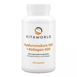 HYALURONSÄURE 100+Collagène 400 gélules, 120 pièces