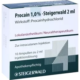 PROCAIN Solution dinjection de Steigerwald 1%, 10x2 ml