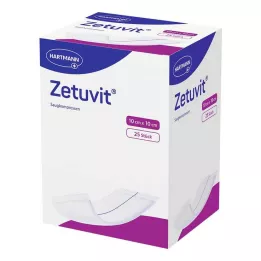 ZETUVIT Compresses absorbantes stériles 10x10 cm, 25 pcs