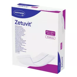 ZETUVIT Compresses absorbantes stériles 20x20 cm, 15 pcs