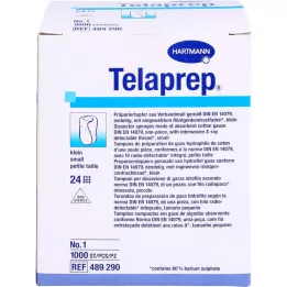 TELAPREP écouvillon de préparation non stérile taille 1 petit, 1000 pc