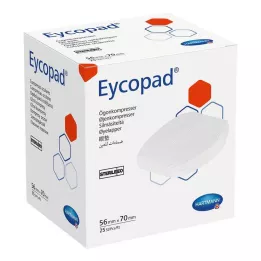 EYCOPAD Compresses oculaires stériles 56x70 mm, 25 pcs