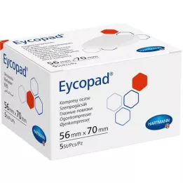 EYCOPAD Compresses oculaires 56x70 mm un peu, 5 pc