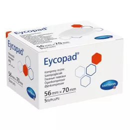 EYCOPAD Compresses oculaires 56x70 mm non stériles, 5 pièces