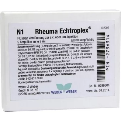 RHEUMA ECHTROPLEX Solution dinjection, 5x2 ml