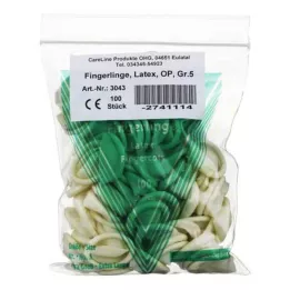 FINGERLING Latex OP Taille 5, 100 pièces