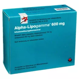 ALPHA-LIPOGAMMA Solution concentrée pour perfusion de 600 mg, 10X24 ml