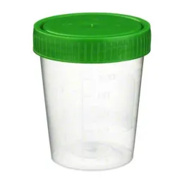 Gobelet à urine avec couvercle à vis, 1 pièce