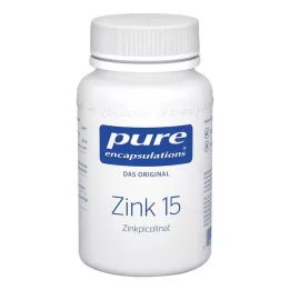 PURE ENCAPSULATIONS Zinc 15 Gélules de picolinate de zinc, 180 pièces