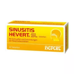 SINUSITIS HEVERT SL Tablettes, 40 pc