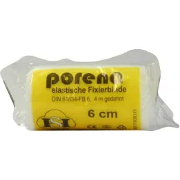 Bandage de gaze élastique Porena 6 cm blanc violoncelle, 1 pièce