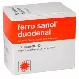 FERRO SANOL Gélules dures duodénales avec granulés enrobés de MSR, 100 pcs