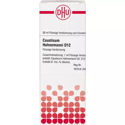 Causticum HAHNEM D12, 50 ml Causticum HAHNEM D12, 50 ml