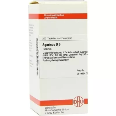 AGARICUS d 6 comprimés, 200 pc