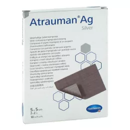 ATRAUMAN Compresses stériles Ag 5x5 cm, 10 pièces