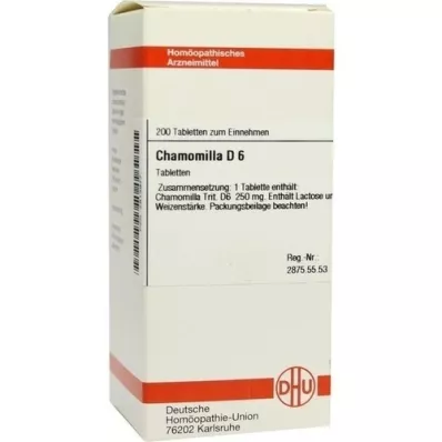 CHAMOMILLA d 6 comprimés, 200 pc
